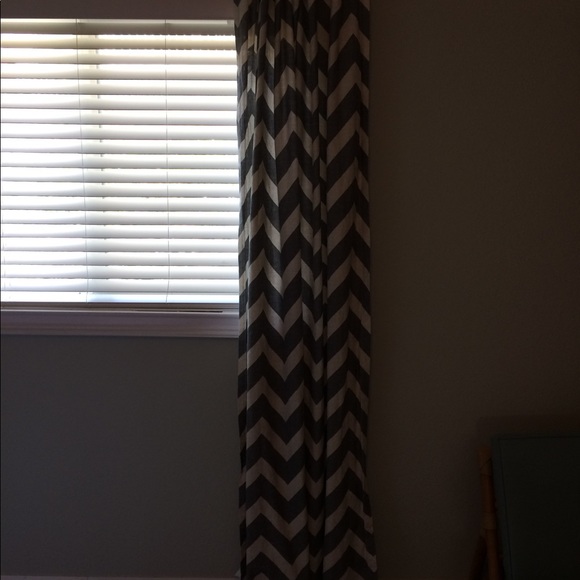 Chevron Linen Curtains - Picture 4 of 4